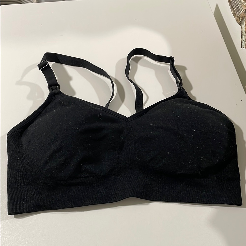 Black Women's nursing Bra